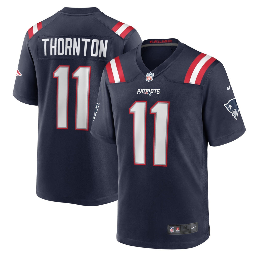 Tyquan Thornton New England Patriots  Game   Jersey - Navy