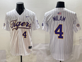 Men's LSU Tigers Steven Milam #4 White Replica Player Jersey