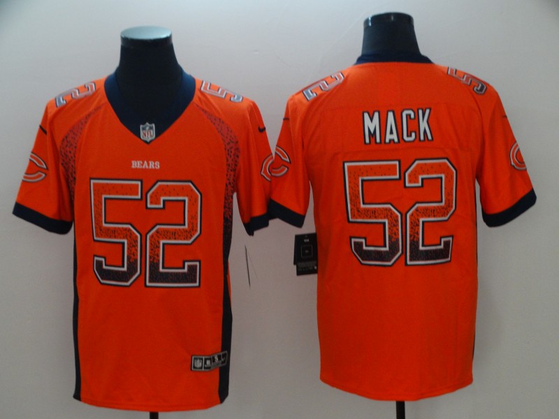 Men's Chicago Bears Khalil Mack #52 Orange Game Player Jersey1