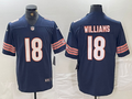 Men's Chicago Bears Caleb Williams #18 Navy 2024  Draft First Round Pick Player Game Jersey1