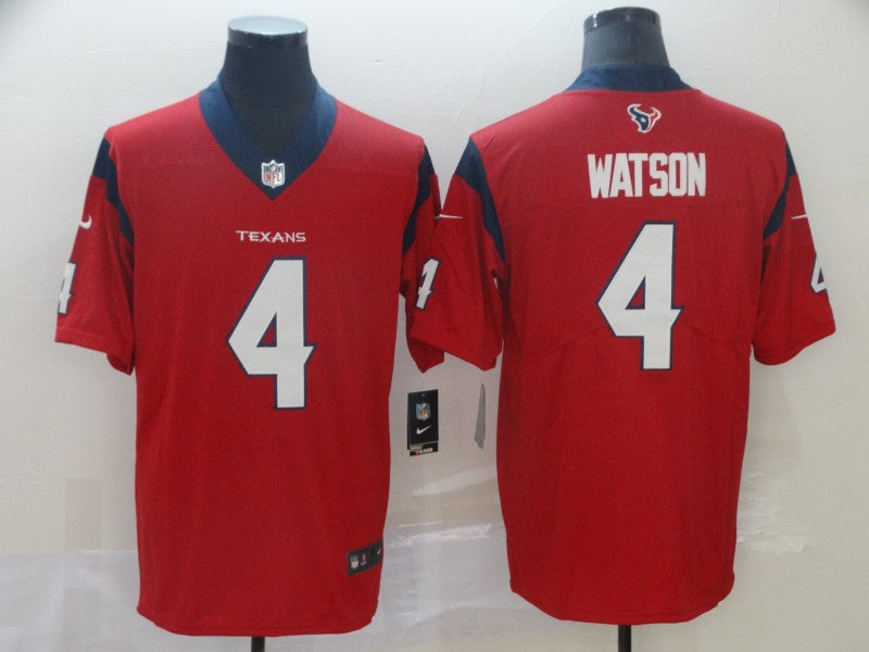 Men's Deshaun Watson Houston Texans #4 Player Game Jersey1 - Red