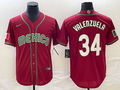 Men's 2023 World Baseball Classic #34 Fernando Valenzuela Mexico Red Jersey1