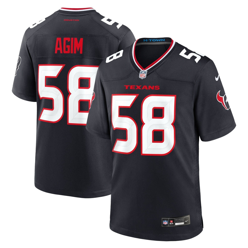 McTelvin Agim Houston Texans  Team Game Jersey -  Navy