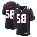 McTelvin Agim Houston Texans  Team Game Jersey -  Navy
