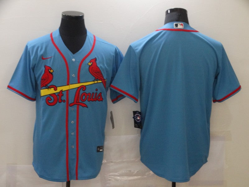 Men's St. Louis Cardinals Light Blue Alternate Replica Blank Jersey1