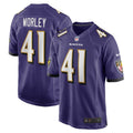 Daryl Worley Baltimore Ravens  Game   Jersey - Purple