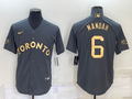 Men's Toronto Blue Jays Alex Manoah #6 Gray Replica Baseball Jersey1