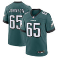 Lane Johnson Philadelphia Eagles  Team Game Jersey - Midnight Green