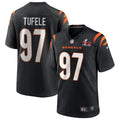 Jay Tufele Cincinnati Bengals  Super Bowl LVI Game Jersey - Black