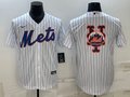 Men's New York Mets White Home Replica Player Jersey1