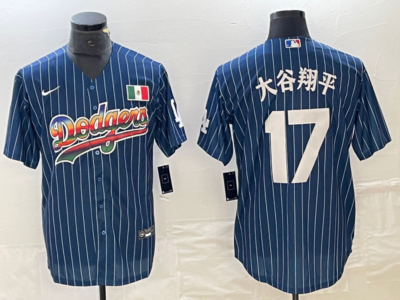 Men's Los Angeles Dodgers Shohei Ohtani #17 Royal Player Game Jersey1
