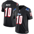 Drake Maye New England Patriots 1996 Throwback Stitched Jersey – Black
