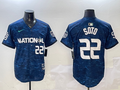 Men's National League Juan Soto #22 Navy 2023  All-Star Game Limited Player Jersey1