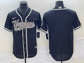 Men's New York Yankees Black Replica Blank Jersey1 Joint Edition