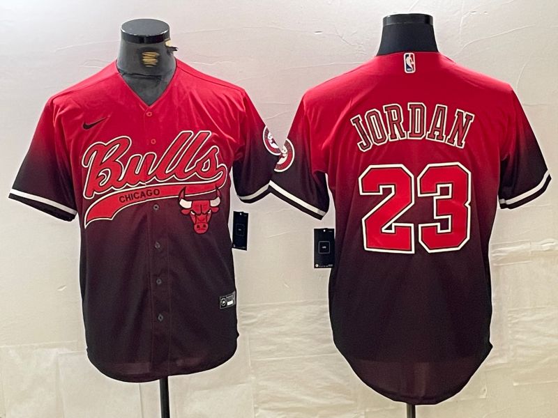 Men's Chicago Bulls Michael Jordan #23 Red City Connect Limited Player Jersey