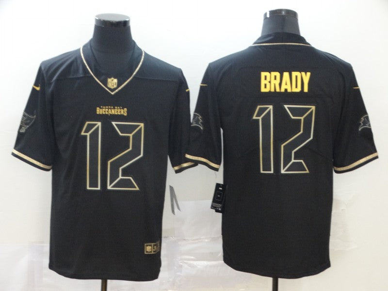Men's Tampa Bay Buccaneers #12 Tom Brady Black Game Jersey1