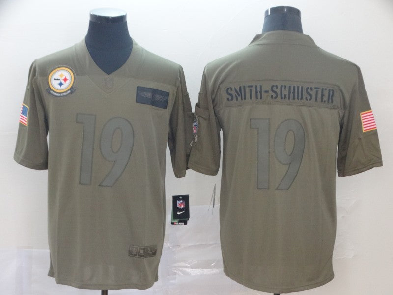 Men's Pittsburgh Steelers JuJu Smith-Schuster #19 Brown Game Jersey1