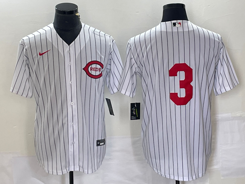 Men's Cincinnati Reds Ken Griffey Jr #3 White 2022  at Field of Dreams Game Authentic Player Jersey