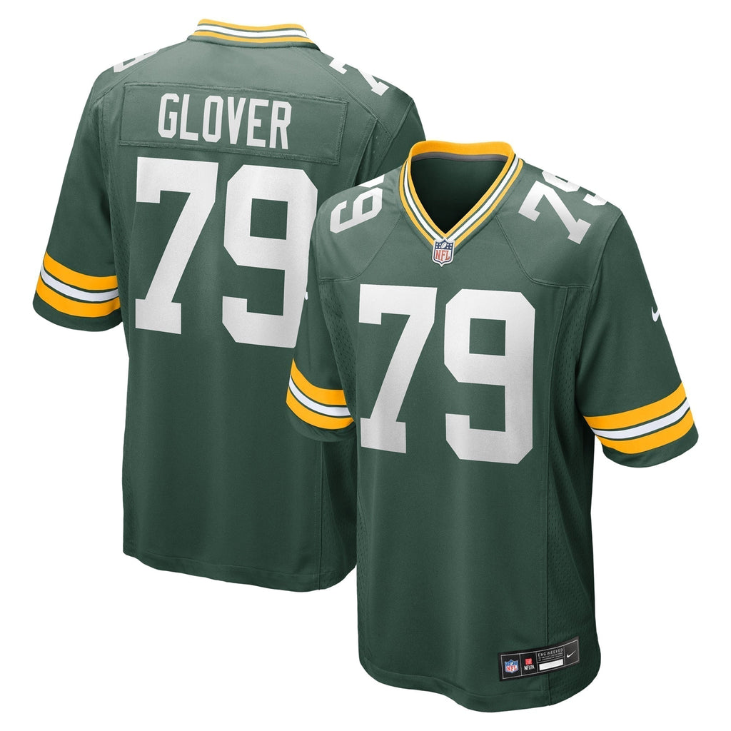 Travis Glover Green Bay Packers   Game Jersey -  Green
