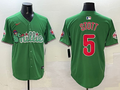 Men's Philadelphia Phillies Bryson Stott #5 Green Replica Team Jersey