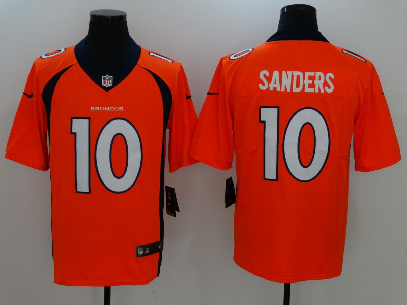 Men's Denver Broncos Emmanuel Sanders #10 Orange Game Player Jersey1