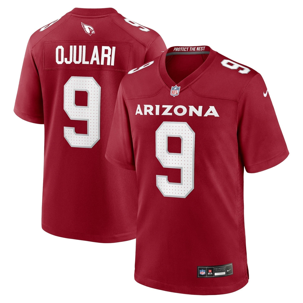 BJ Ojulari Arizona Cardinals  Team Game Jersey -  Cardinal