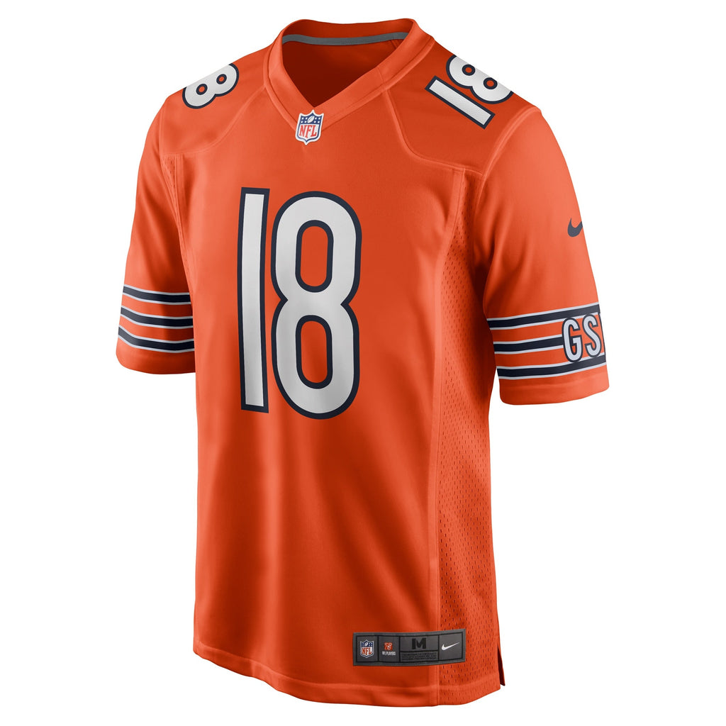 Caleb Williams Chicago Bears  Alternate 2024  Draft First Round Pick   Game Jersey - Orange