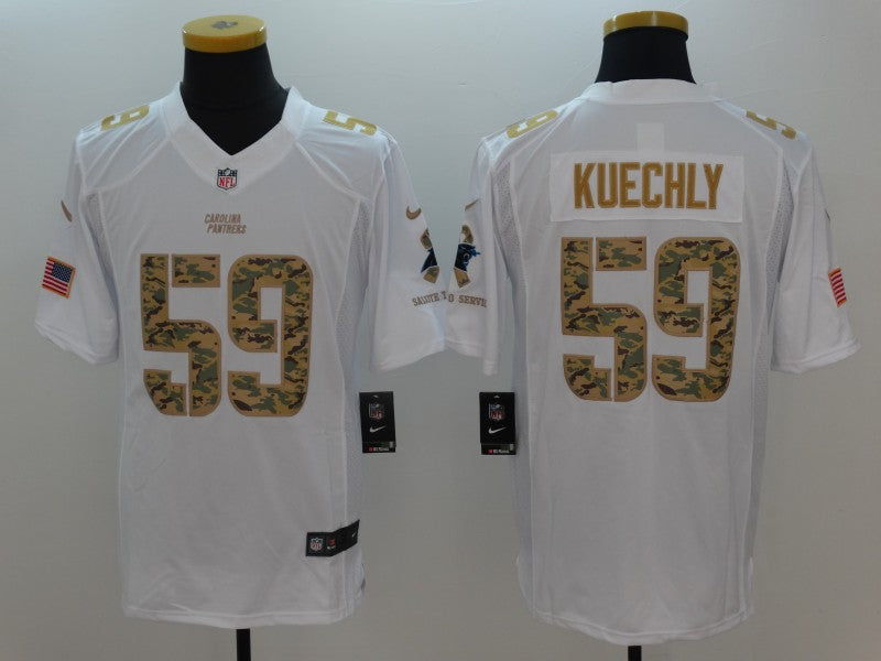 Men's Carolina Panthers Luke Kuechly #59 White Game Player Jersey1