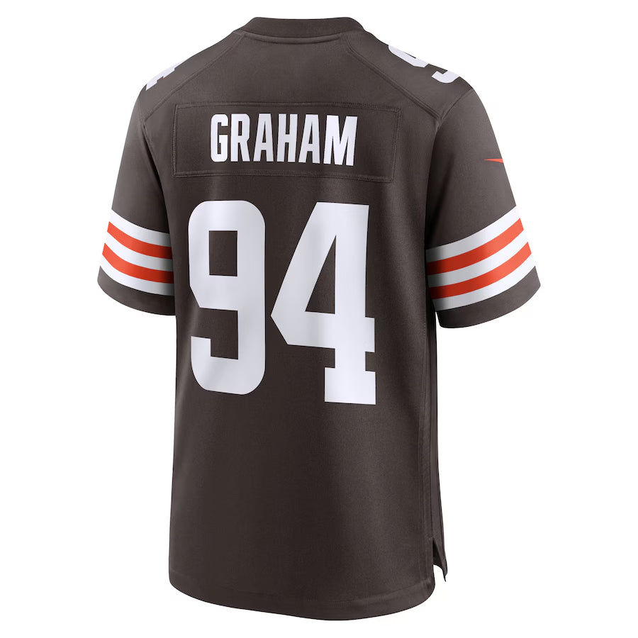 Men's Cleveland Browns Mason Graham  Brown 2025  Draft First Round Pick Game Jersey