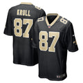 Lucas Krull New Orleans Saints  Game   Jersey - Black