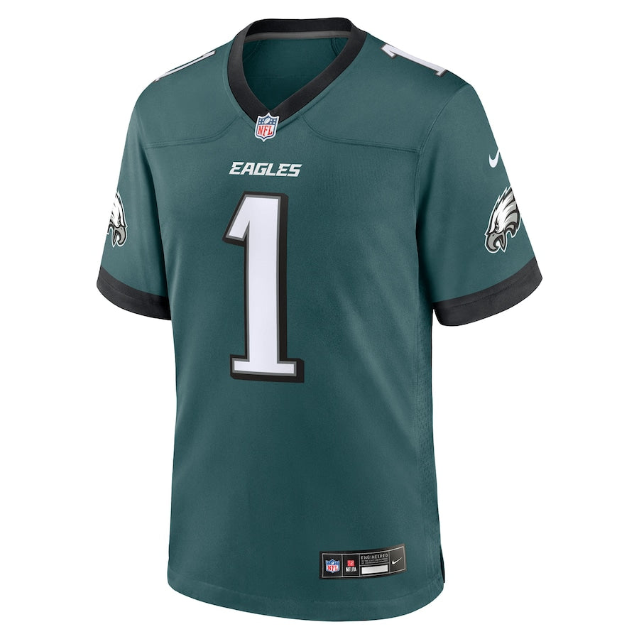 Philadelphia Eagles Jihaad Campbell  Green 2025  Draft First Round Pick Game Jersey
