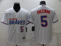 Men's Atlanta Braves Freedie Freeman #5 White Replica Jersey1 City Edition