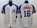 Men's Atlanta Braves Travis d'Arnaud #16 White 2023 City Connect Replica Player Jersey1