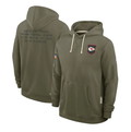 Men's Kansas City Chiefs Olive 2025 Salute to Service Sideline Standard Issue Dri-FIT Hoodie