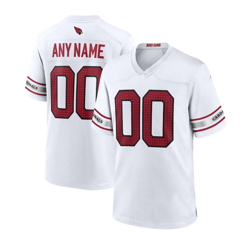 Custom1 Arizona Cardinals  Game Jersey1 - White Stitched American Football Jerseys