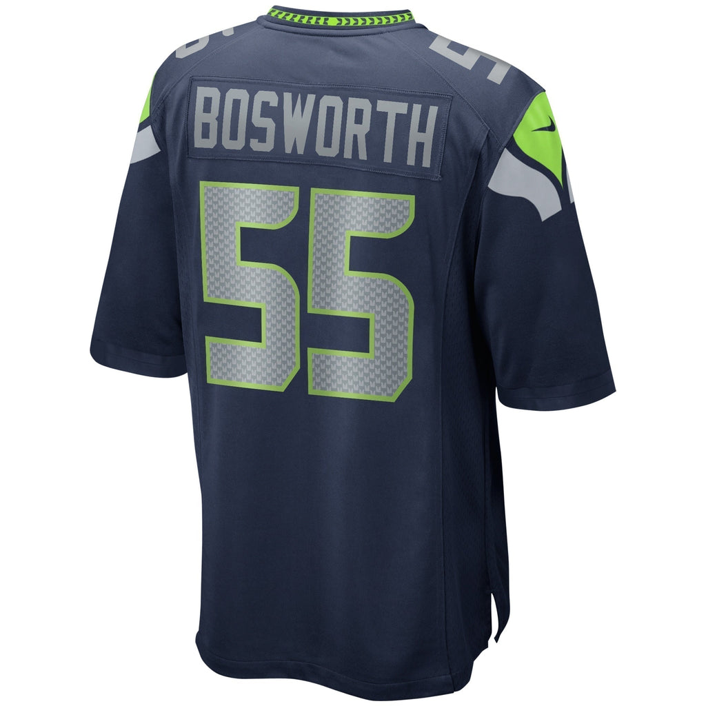 Brian Bosworth Seattle Seahawks  Game Retired   Jersey - College Navy
