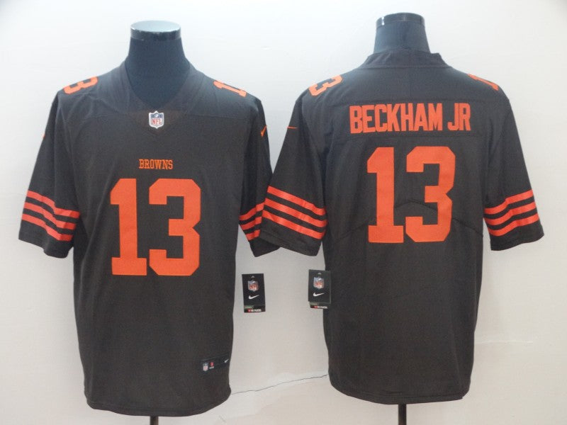 Men's Cleveland Browns Odell Beckham Jr. Brown Player Game Jersey1