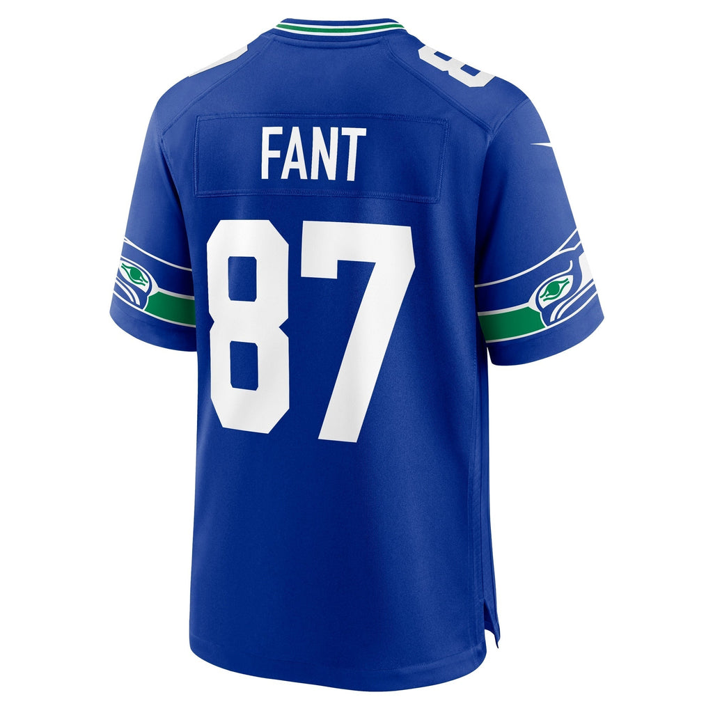 Noah Fant Seattle Seahawks  Throwback   Game Jersey - Royal