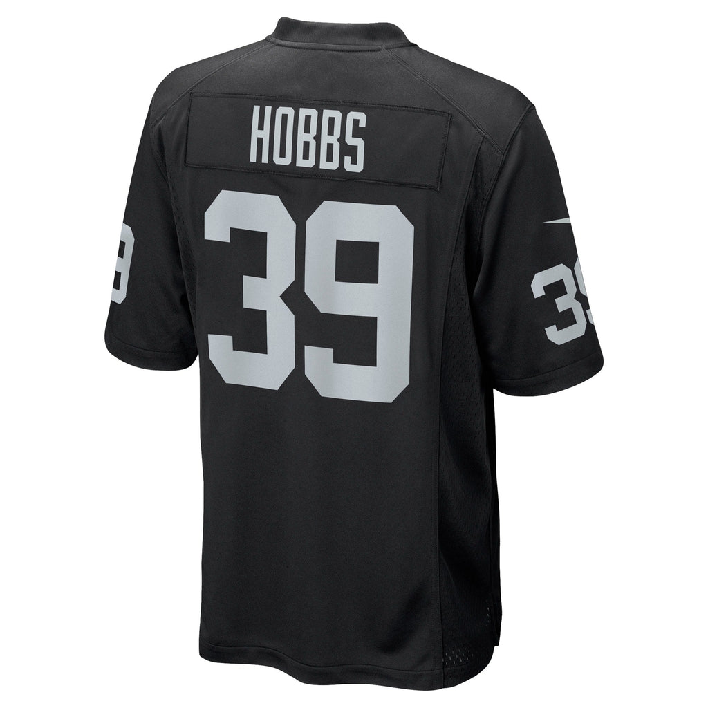 Nate Hobbs Las Vegas Raiders  Game Jersey - Black