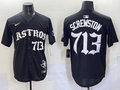 Men's Houston Astros Screwston #713 Black Team Player Jersey
