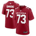 Lachavious Simmons Arizona Cardinals  Team Game Jersey -  Cardinal