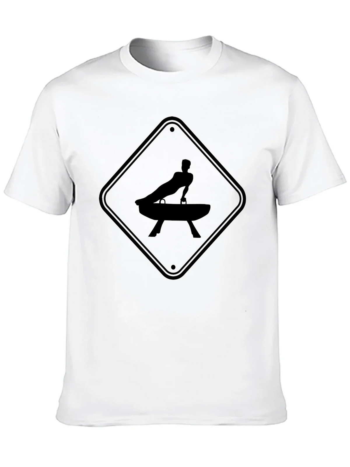 Gymnastics Pommel Horse Warning Sign T-Shirt