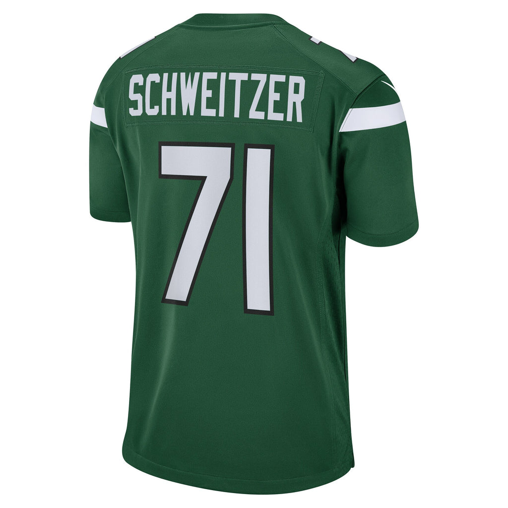 Wes Schweitzer New York Jets  Game Jersey - Green