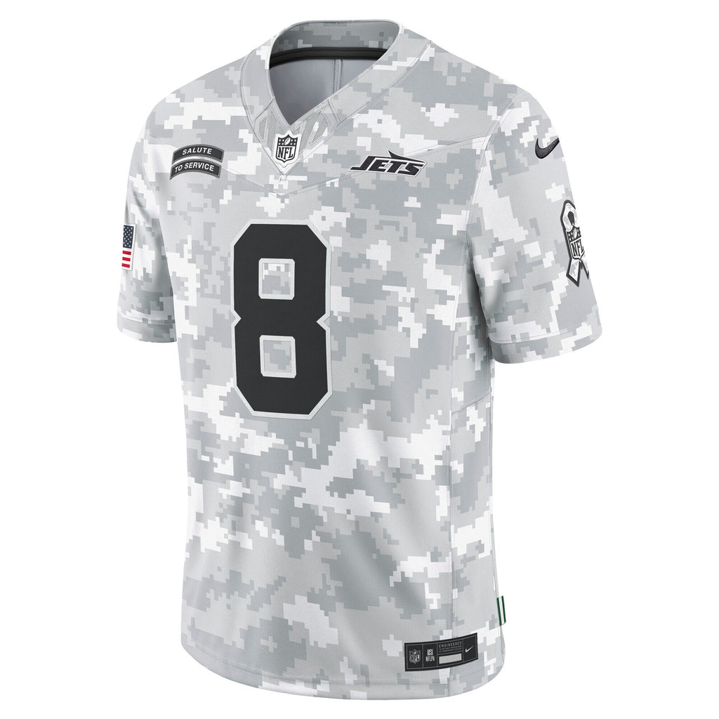 Aaron Rodgers New York Jets  2024 Salute to Service Limited Jersey - Arctic Camo