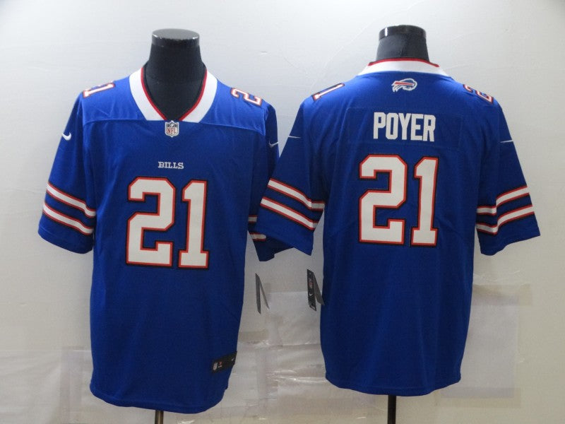 Men's Buffalo Bills Jordan Poyer #21 Blue Game Player Jersey1