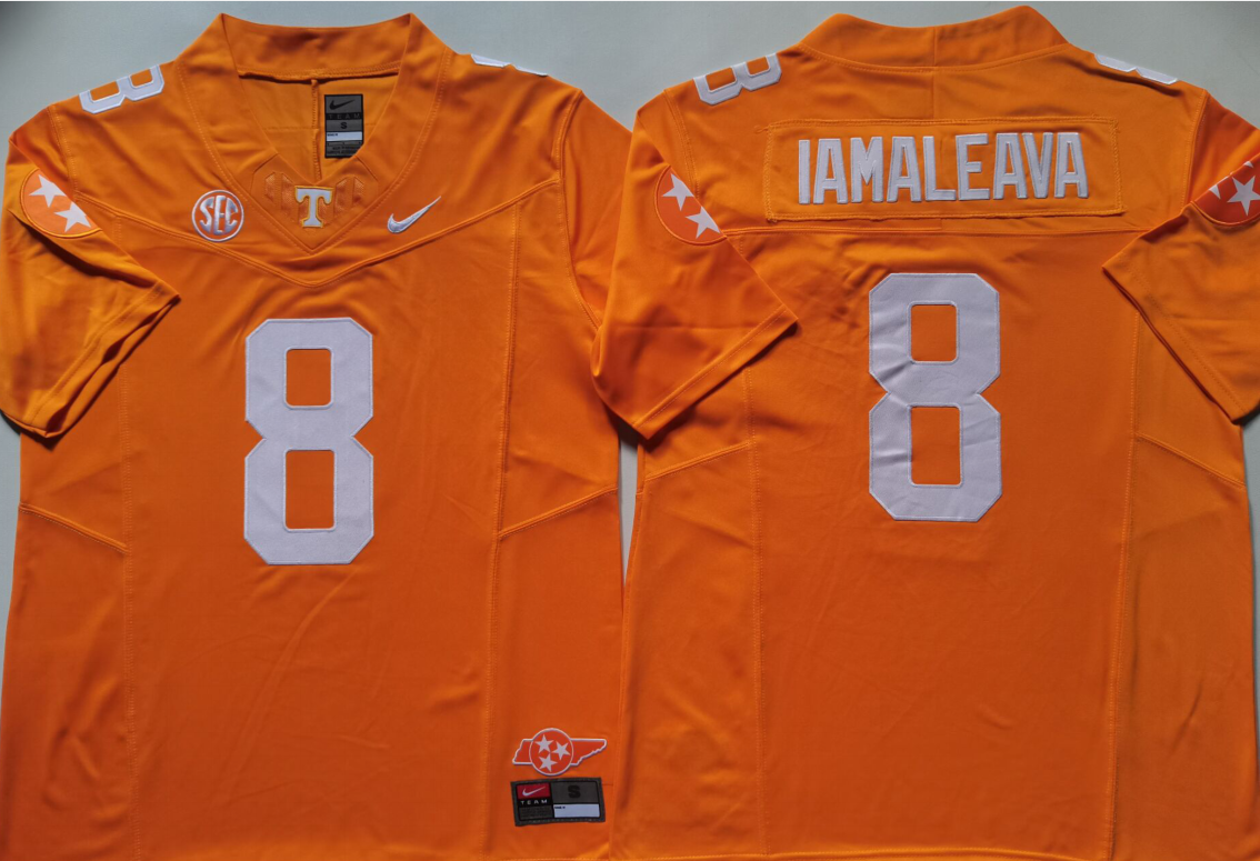 Men's Tennessee Volunteers Nico Iamaleava #8 Orange Game Jersey