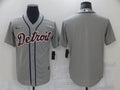 Men's Detroit Tigers Gray Blank Replica Jersey1