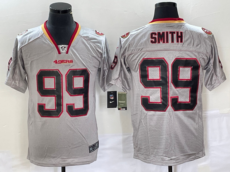 Men's San Francisco 49ers Aldon Smith #99 Gray Game Jersey1
