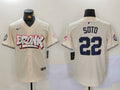 Men's New York Yankees Juan Soto #22 Cream Limited Player Jersey