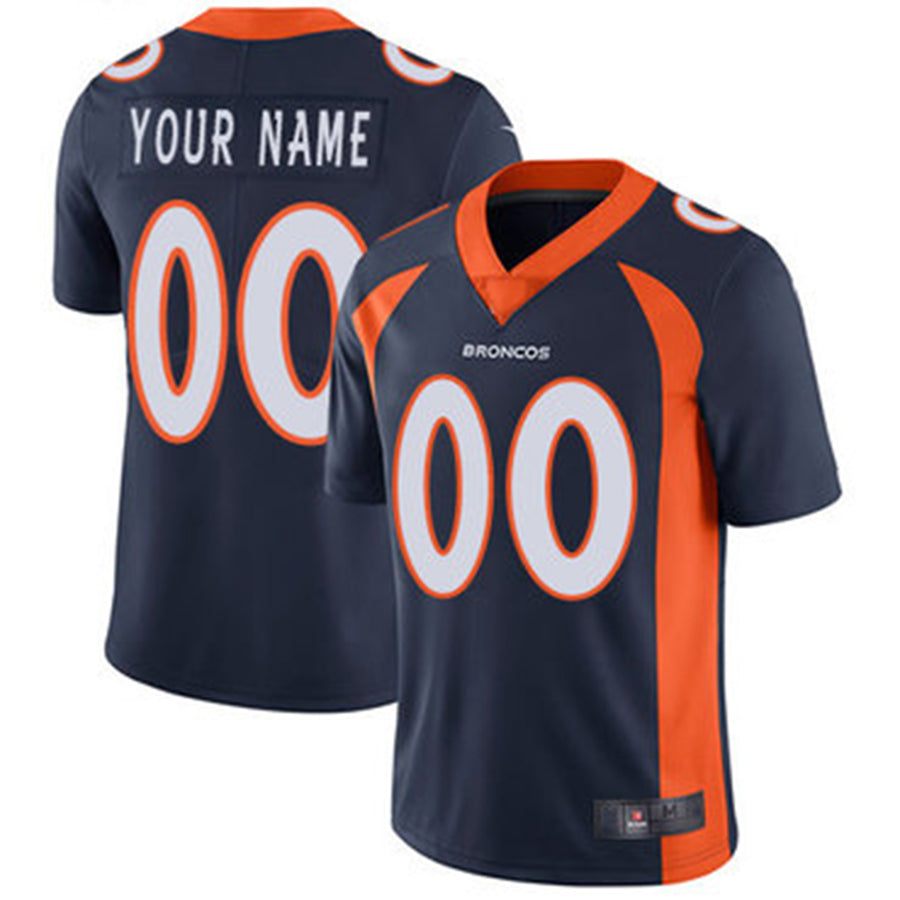 Custom1 Denver Broncos Navy Vapor Untouchable Player Limited Jersey1 Stitched Jersey1 American Football Jerseys